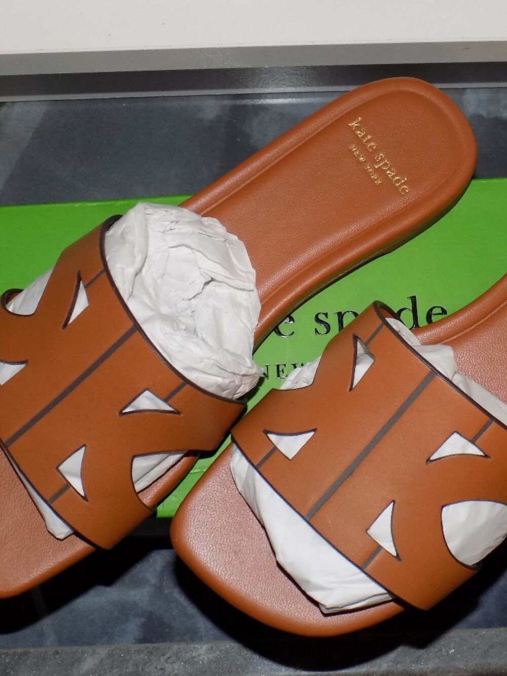 Kate Spade New York Duo Slide Saddle Sandal Size 5.5B NEW